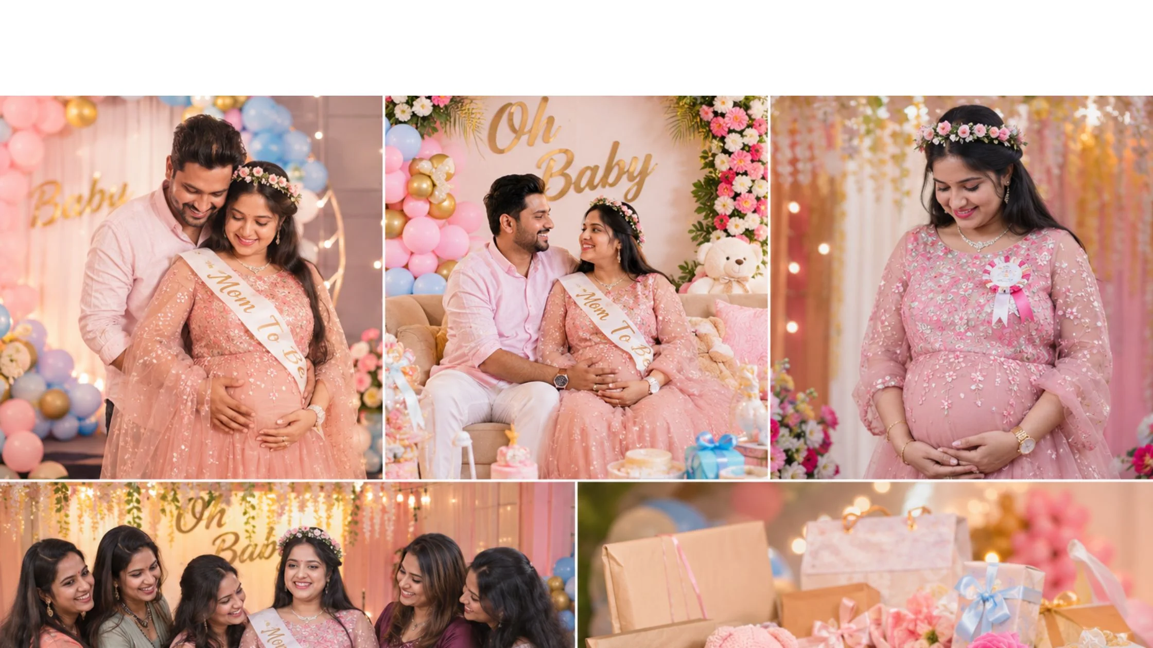 Faimily baby shower photos in Faridabad by indo frames