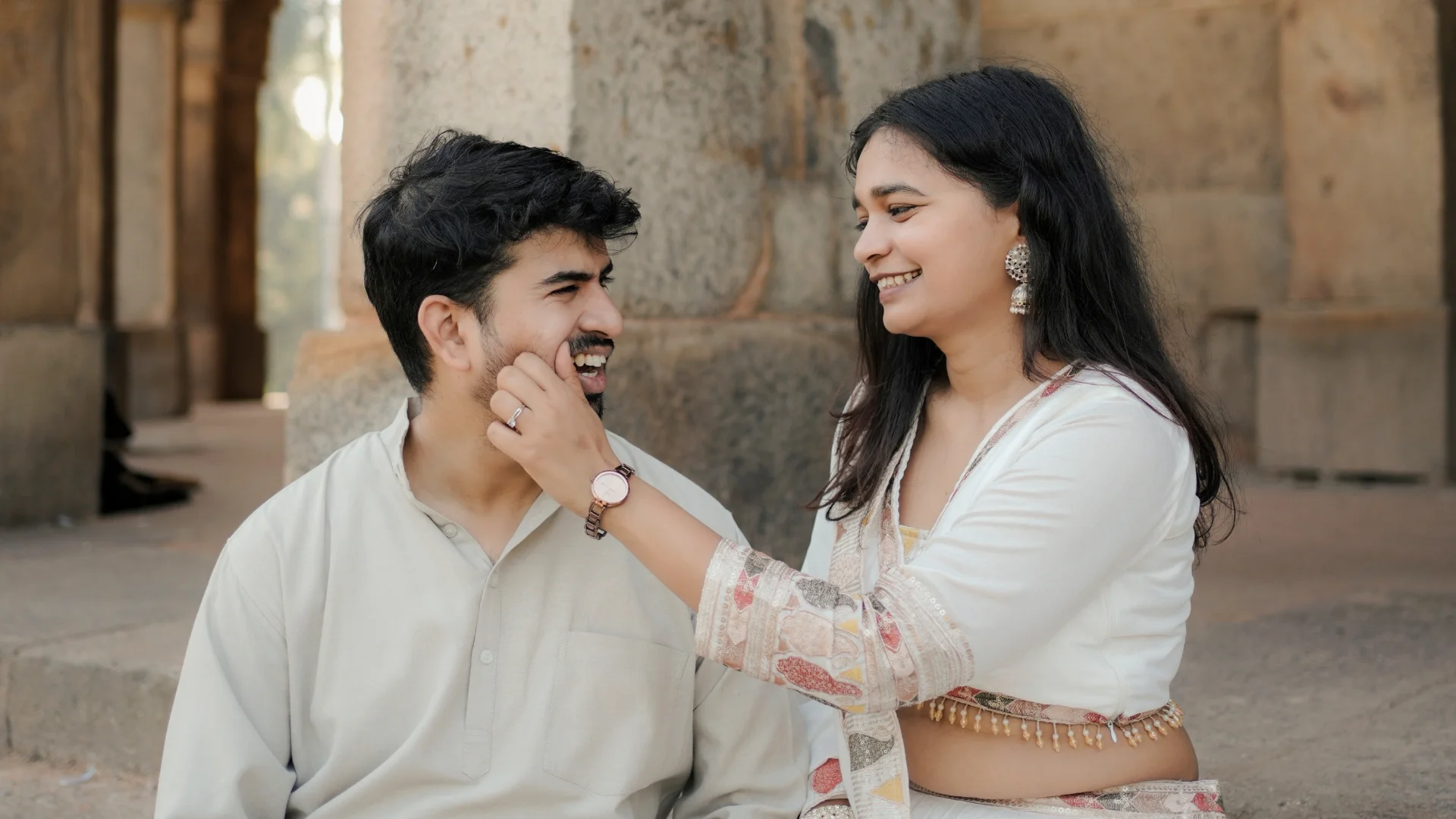 prewedding shoot at hauz khas by indo frames