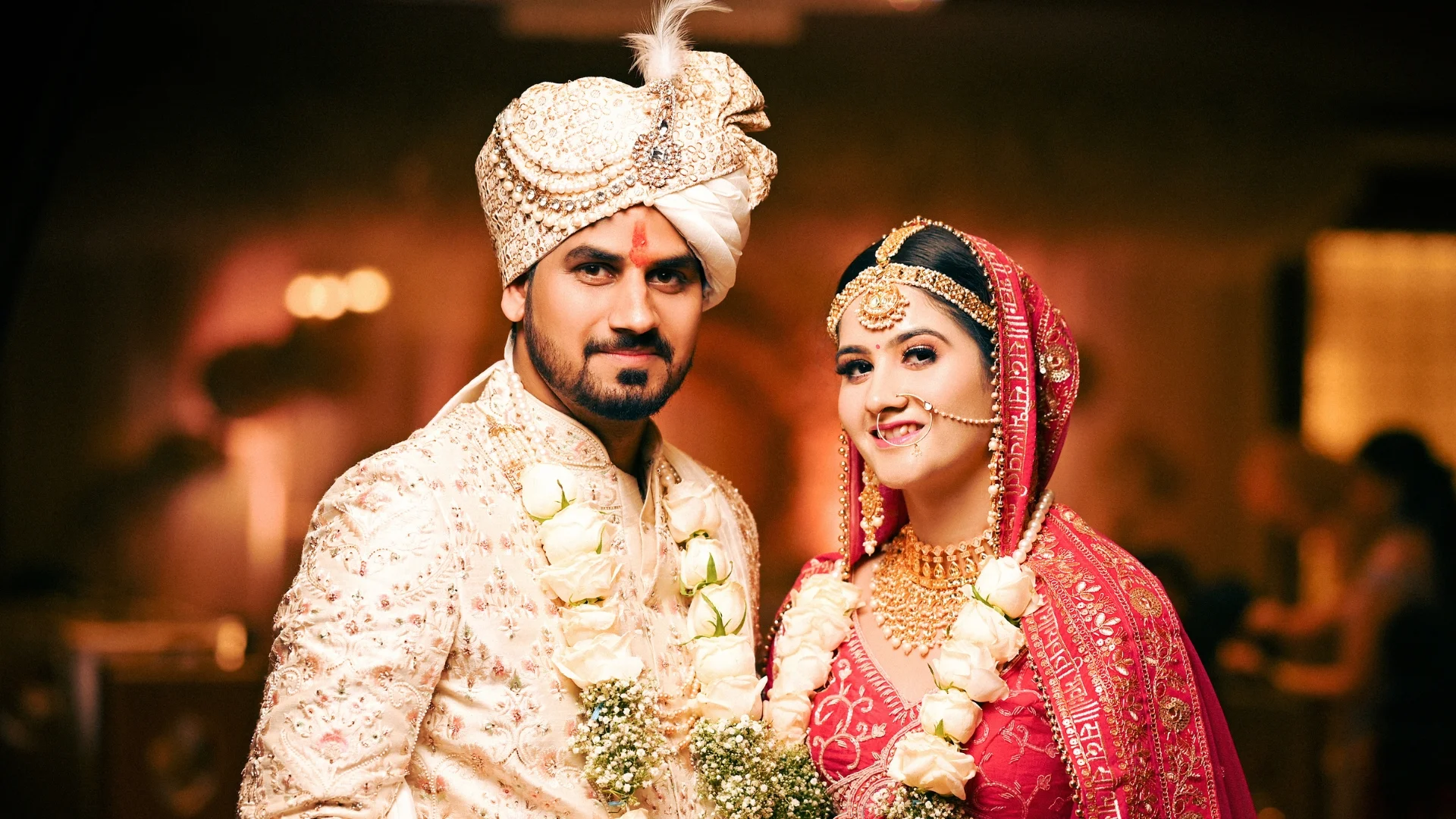 Premium wedding portrait by Indo Frames, capturing timeless moments with artistic composition and natural expressions.